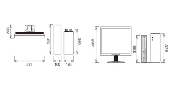공통 제어 장치 사이즈
